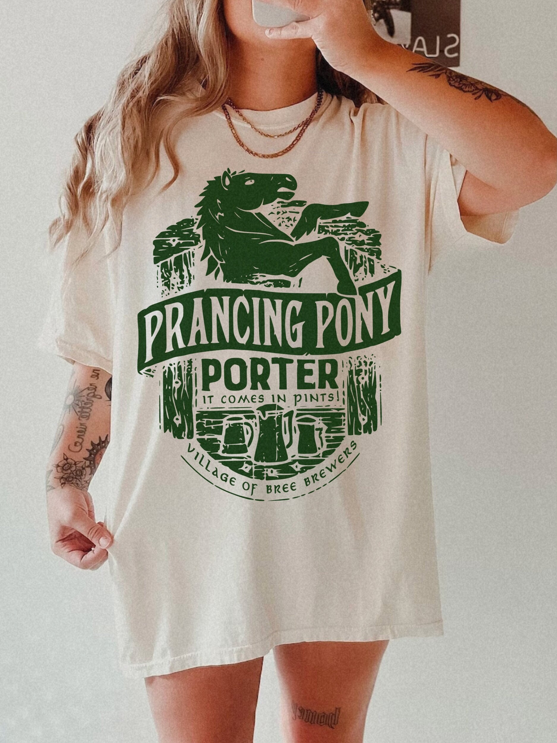 Prancing Pony Shirt Bookish Shirt - UNISEX - Book Merch Fandom Gift Second Breakfast Beer T Shirt