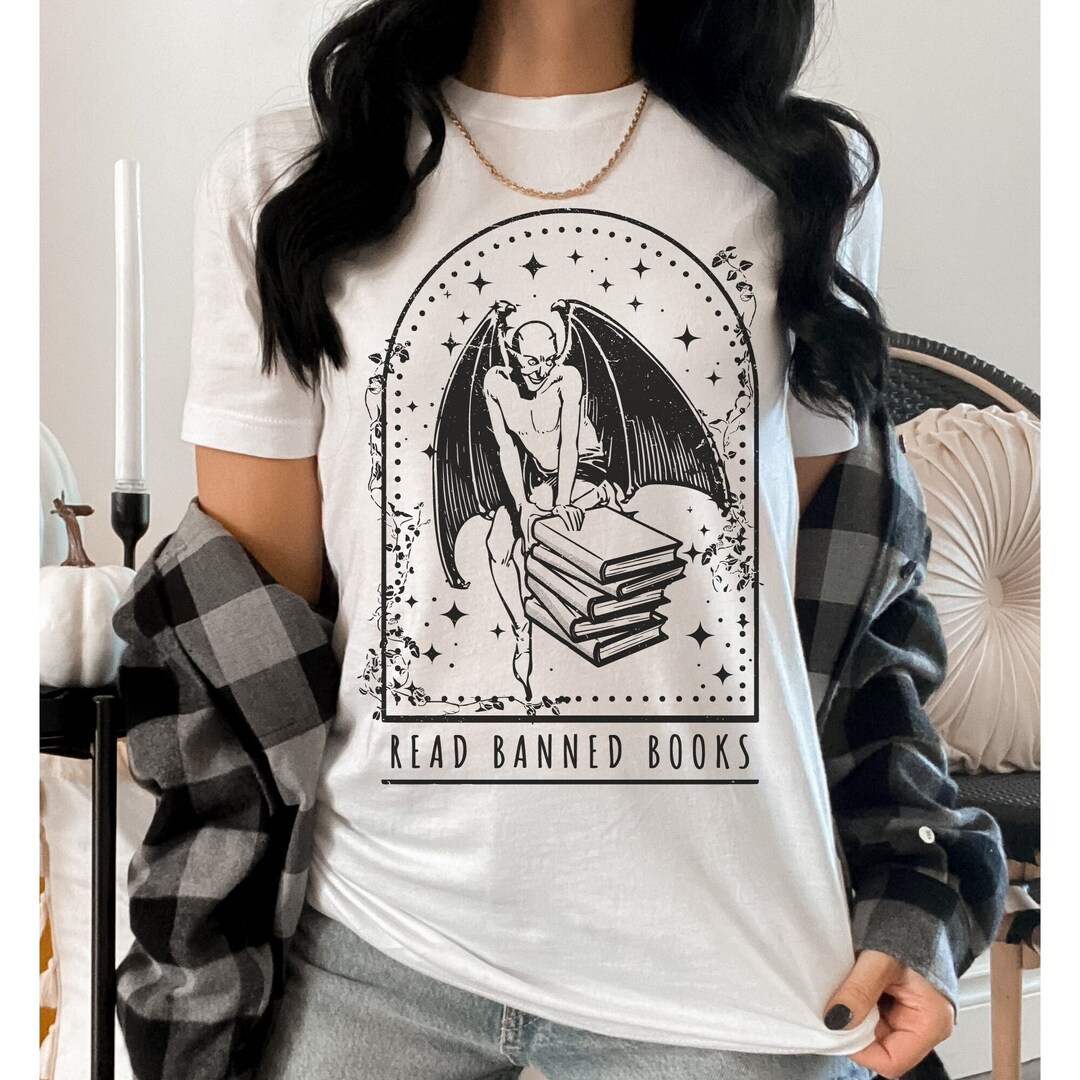 Read Banned Books Shirt Bookish Shirt Dark Academia Clothing Book ...