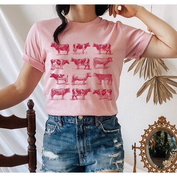 Sweet pink cow  Diseño de camiseta gratis, Camisetas de chica, Cosas gratis