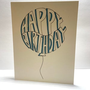 balloon birthday card