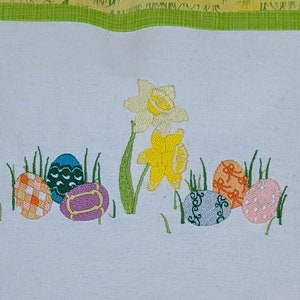 Easter Egg Pillow Cover, Easter Home Decor, Embroidered Pillow, Decorative Pillow, Easter Gift,  Easter Throw Pillow
