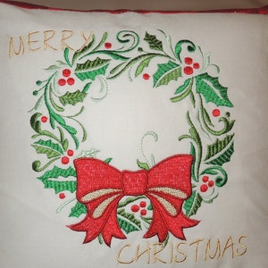 Christmas Pillow Cover, Decorative Holiday Throw Pillow, Festive Cushion Cover, Christmas Decor