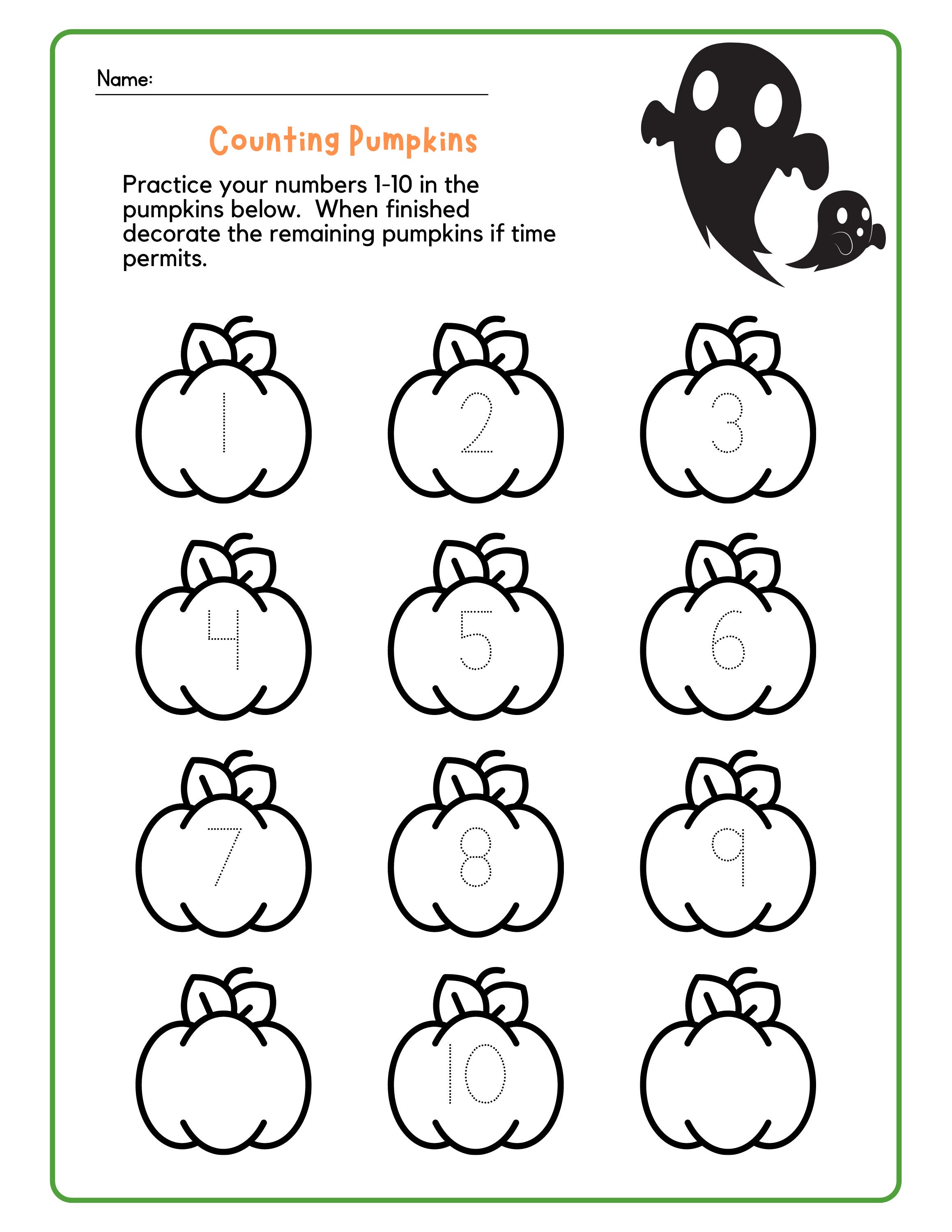 Halloween Tracing Worksheets For Preschool, PreK and Kindergarten –  Preschool Packets
