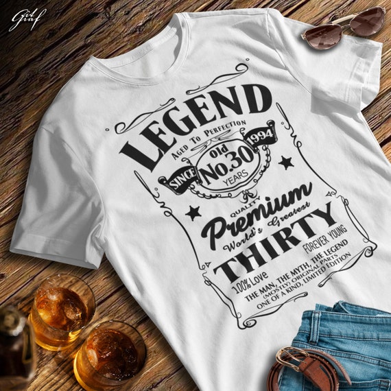 30th Birthday Gifts for Him Since 1994 Men Legend Funny T