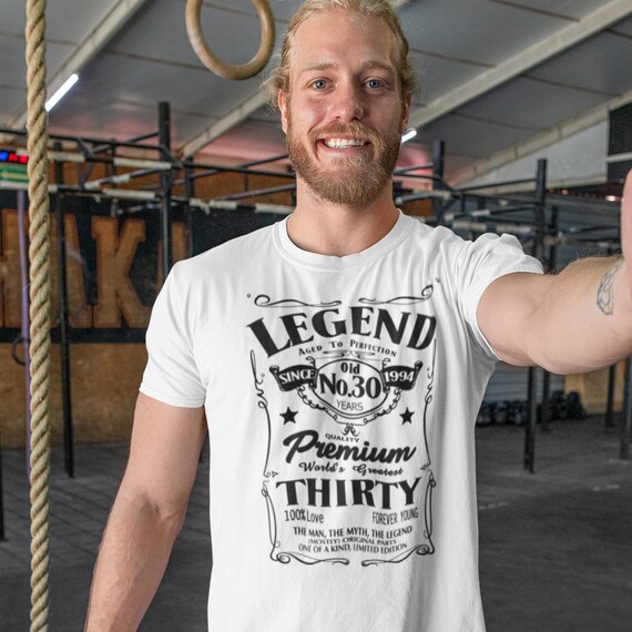 30th Birthday Gifts for Him Since 1994 Men Legend Funny T Shirt