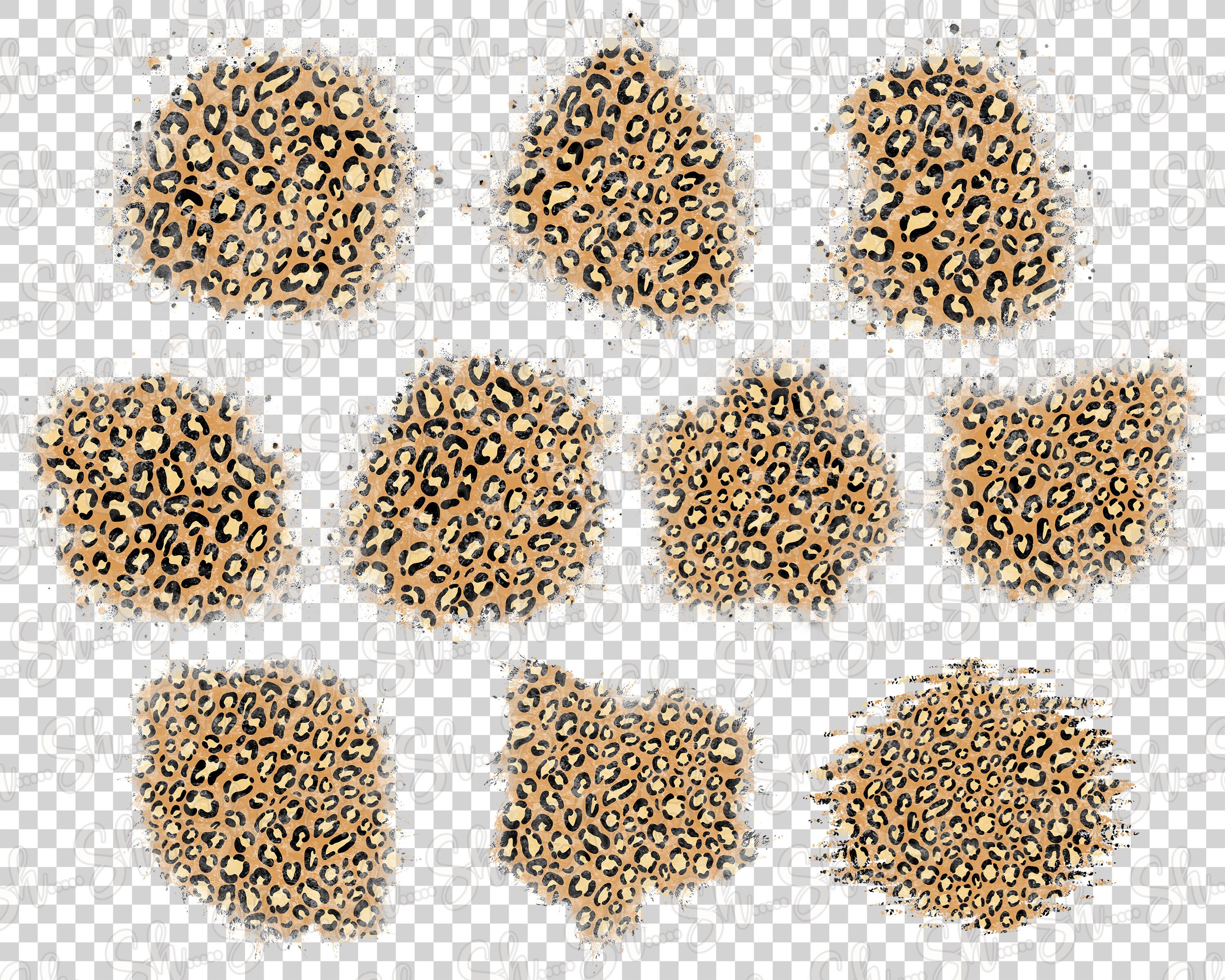 Leopard Patch Png Distressed Sublimation Patch Leopard Print - Etsy