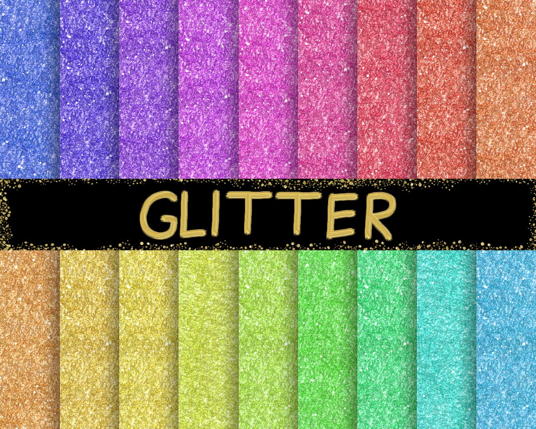 Glitter Digital Paper, Sparkle Backgrounds Glitter Paper, Commercial ...