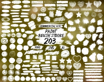 Paint brush stroke clip art brush stroke svg hand drawn svg bundle paint splatter svg brush strokes png Commercial Use.