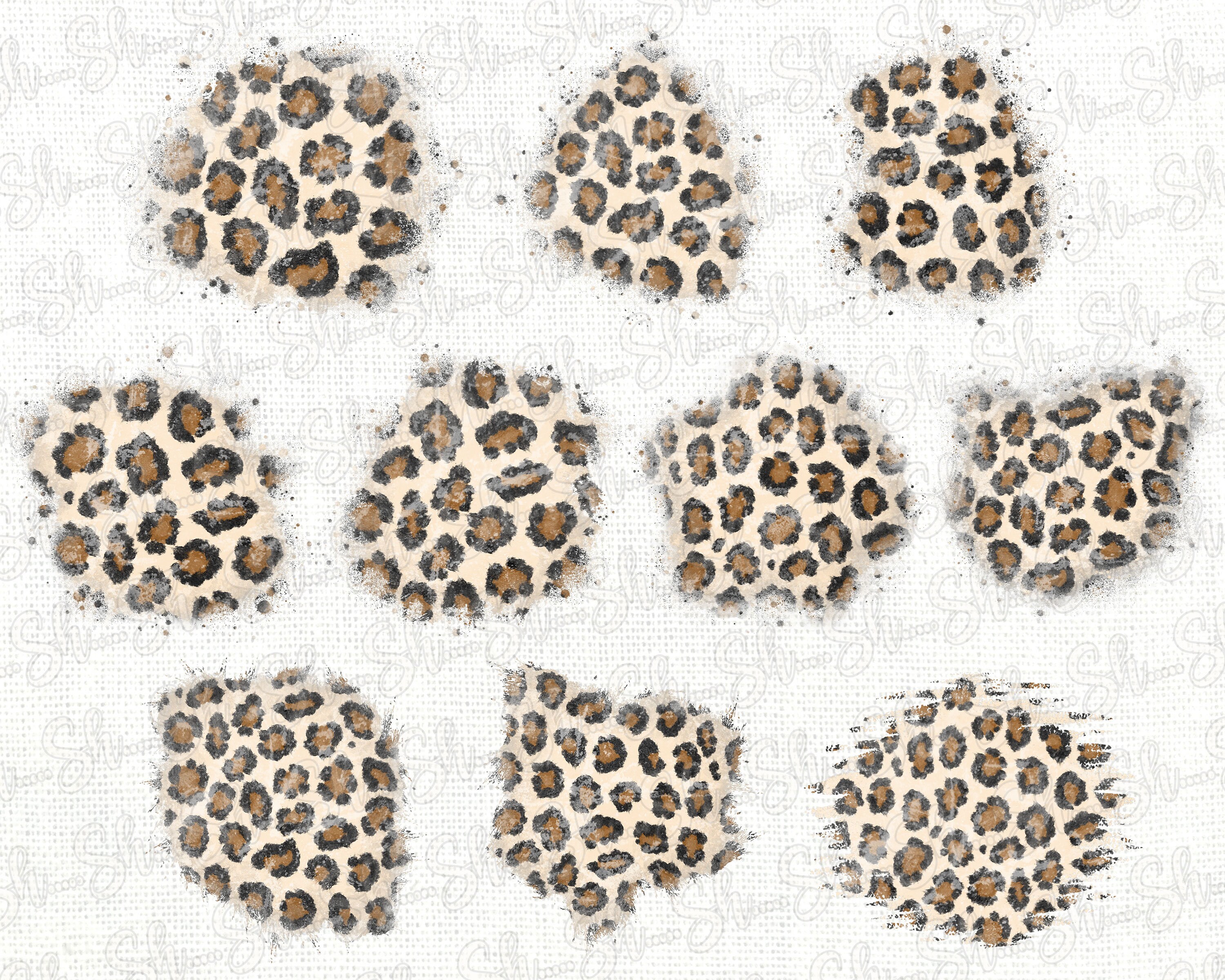Leopard Patch PNG Distressed Sublimation Patch Leopard - Etsy
