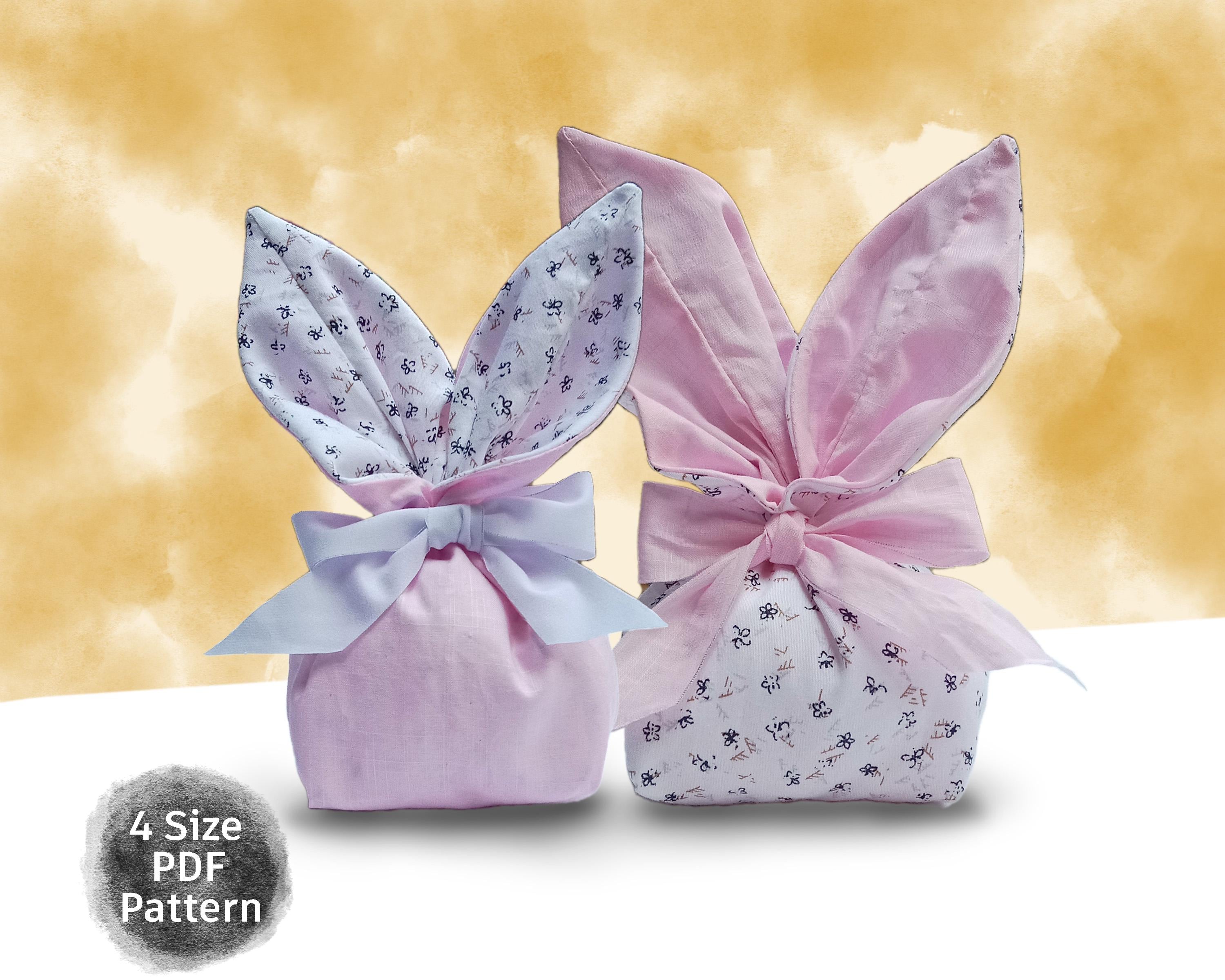 Bunny Treat Bag Sewing Pdf | Easter Sewing Pattern | Bunny Gift Bag ...