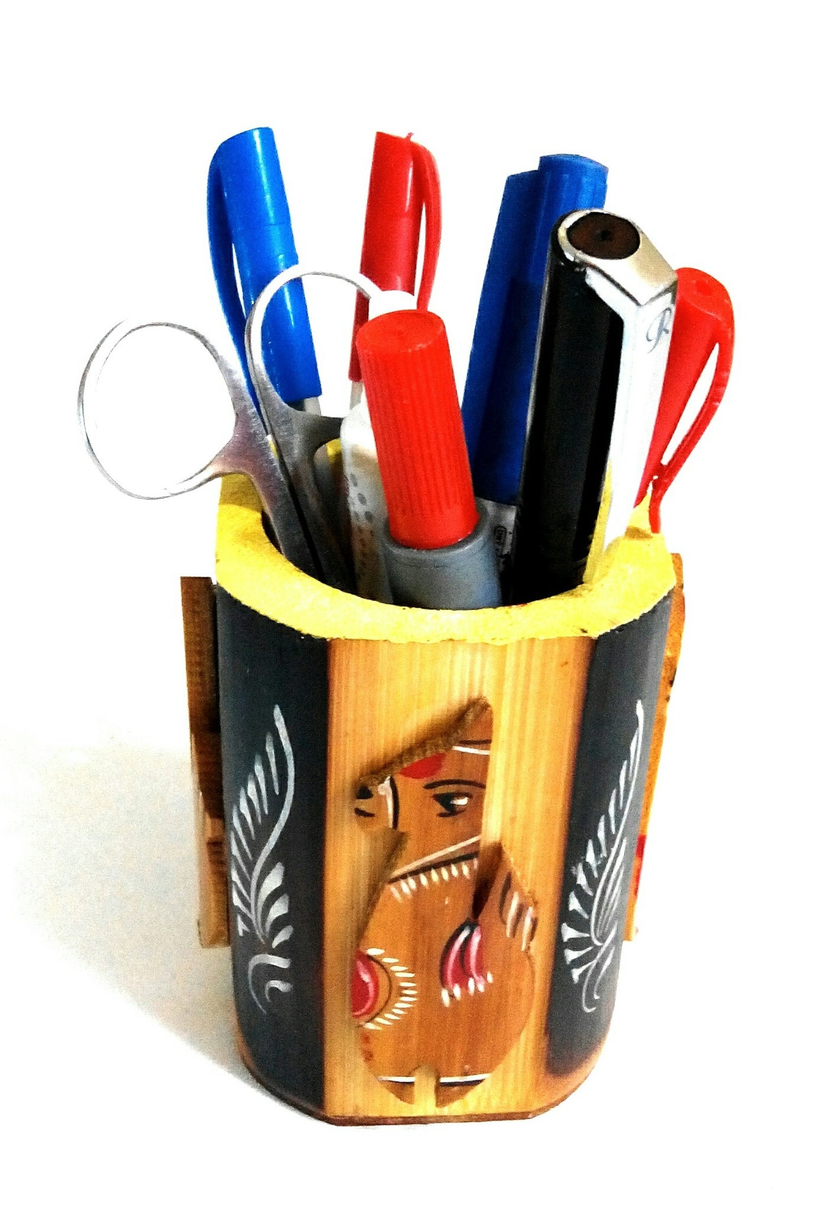 Wooden Handmade Multipurpose holder and unique design Pen pot Etsy