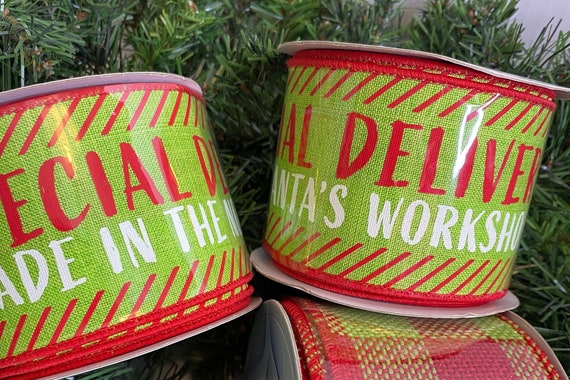 Christmas Ribbon in Red and Green