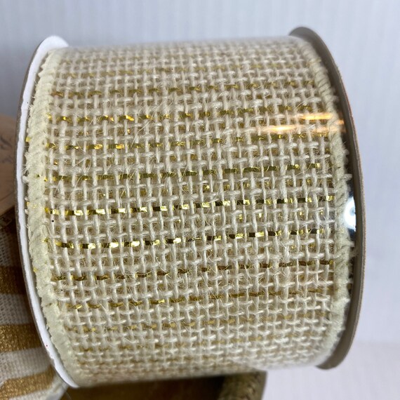 Cream & Gold Ribbon