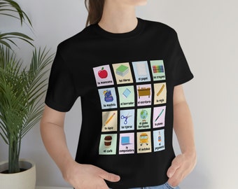 Maestra Loteria Shirt, Maestra Shirt, Dual Language Crew, Bilingual Teacher Shirt, Spanish Teacher, Spanish Teacher, Maestra Bilingue Shirt