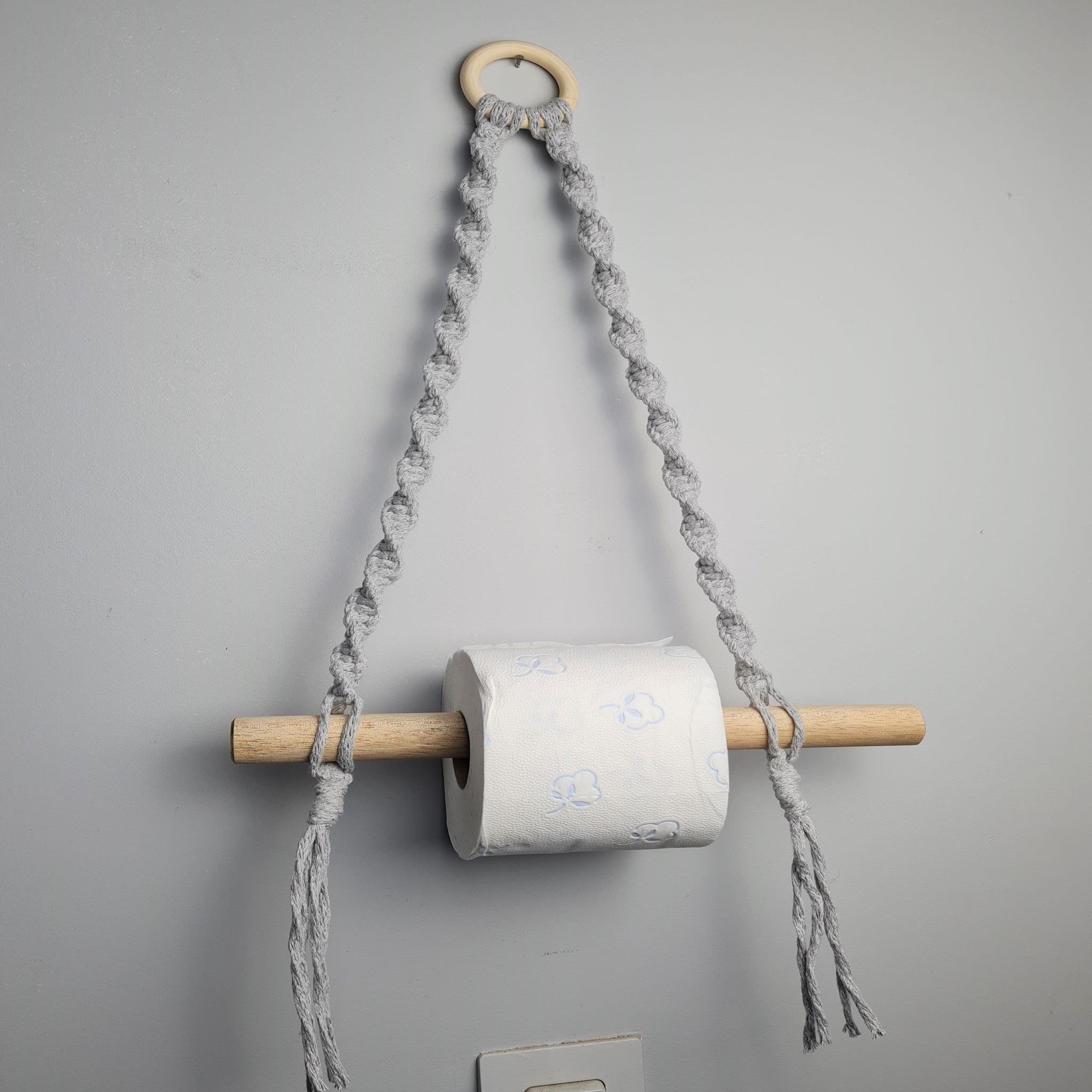 Macrame Toilet Paper Holder Etsy
