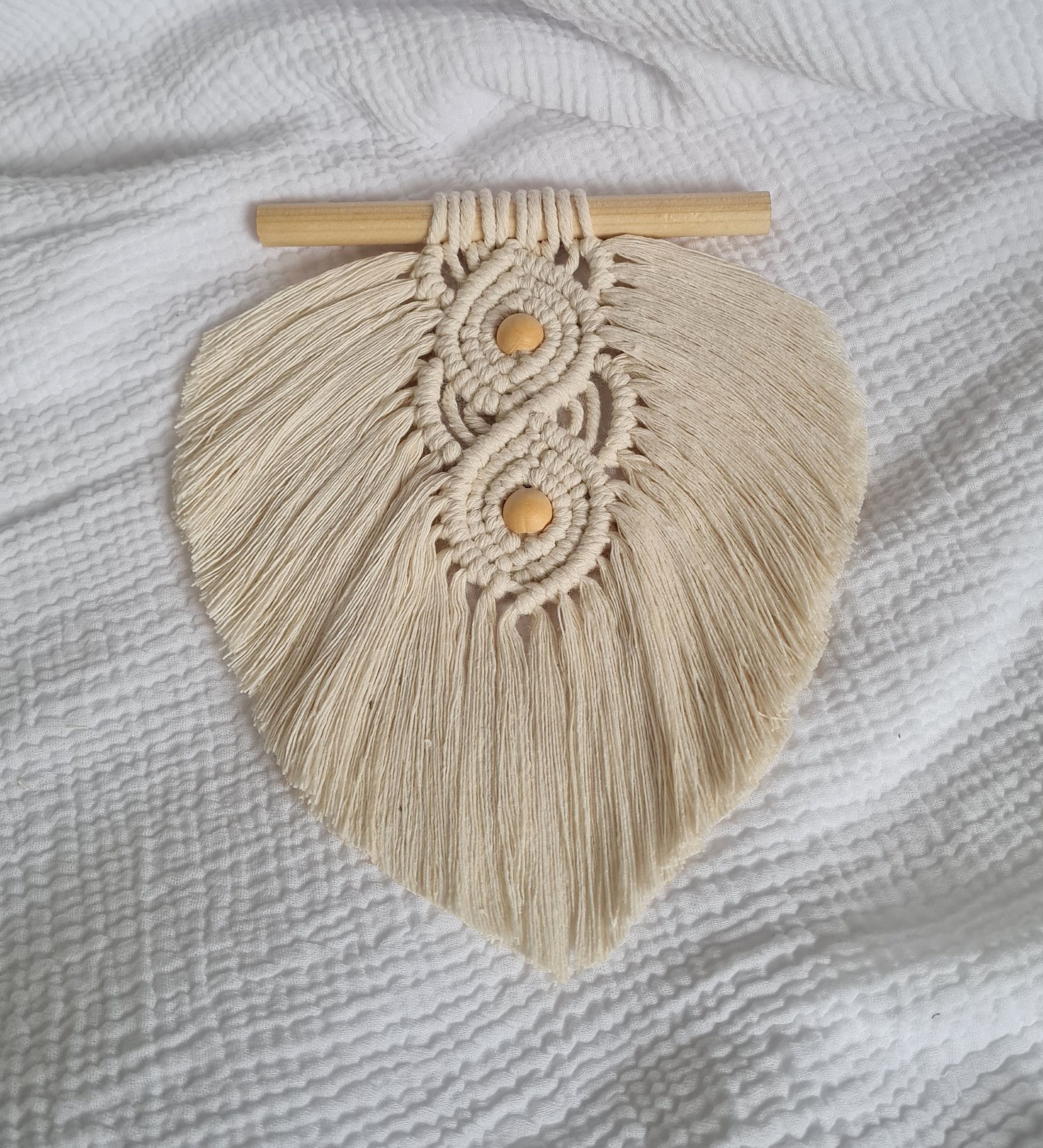 Plume ou Feuille Macramé