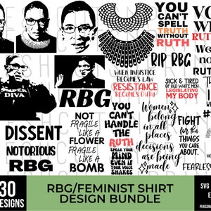 Ruth Bader Ginsburg png, RBG svg, I dissent, Feminist svg, Pro Choice svg, Pro Roe svg, RBG png, Womens Rights svg, Reproductive Rights svg