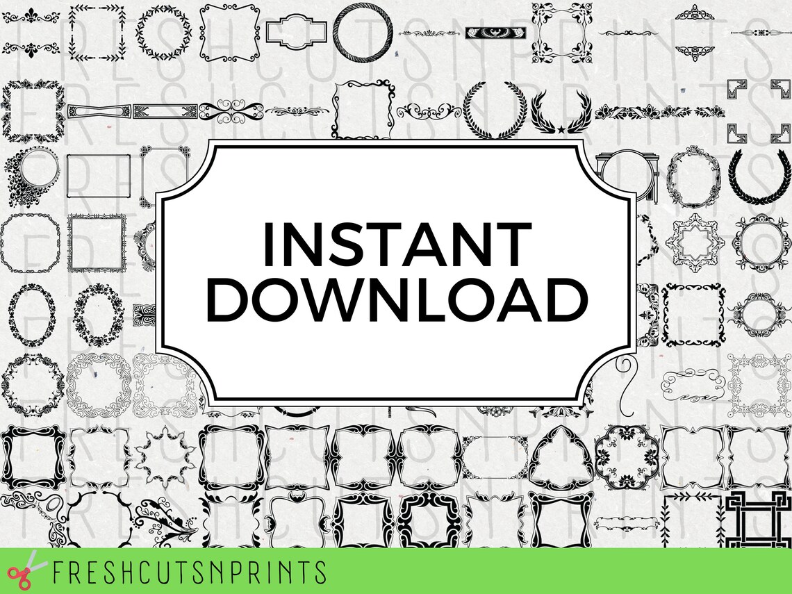230 Border SVG Bundle Flower Border Svg Vintage Border - Etsy
