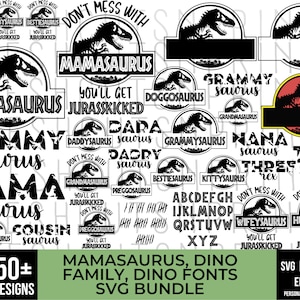 60+ Mamasaurus svg, Dinosaur svg, Babysaurus svg, Daddysaurus svg, Dinosaur Family svg, Family saurus svg, Jurasskicked svg, cricut files