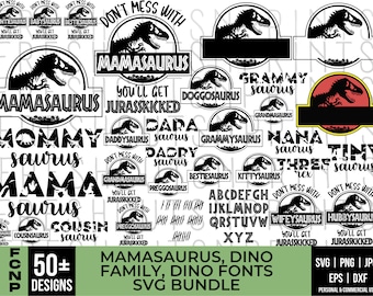 60+ Mamasaurus svg, Dinosaur svg, Babysaurus svg, Daddysaurus svg, Dinosaur Family svg, Family saurus svg, Jurasskicked svg, cricut files