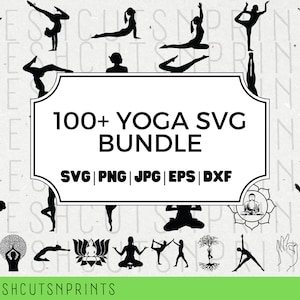 100+ Yoga SVG Bundle, Yoga Pose in formato SVG, Yoga Clipart, Yoga Vector, Meditazione in formato SVG, Yogi in formato SVG, Yoga mamma in formato SVG, Namaste in formato SVG, Fiore di loto in formato SVG