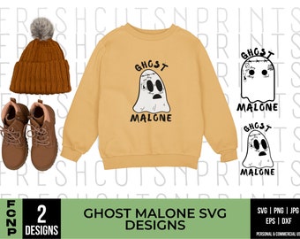 Ghost Malone SVG Designs, Funny Halloween Png, Instant Download, Ghost Malone shirt design, Trendy Halloween svg, SVG files for Cricut