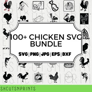 100+ Chicken SVG Bundle, Chicken Clipart, Chicken Vector, Chicken Decal, Chicken Vinyl, Chicken Cut File, Chicken Silhouette, Commercial Use