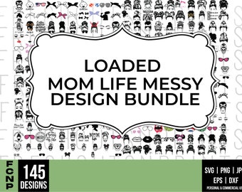 140+ Messy Bun SVG Files , Messy Bun Vector, Messy Bun Cut File, Mom Life SVG, Messy Bun Clipart, Messy bun skull svg, svg files for cricut