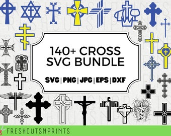140+ Cross SVG Bundle , Cross Clipart, Cross Cut File, Cross SVG File, Cross for Cricut, Christian Cross svg, Crucifix svg, cross vector