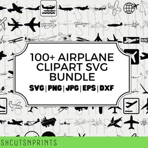 100+ Airplane SVG Bundle , airplane vector, airplane clipart, airplane cut files, airplane silhouette, plane svg, plane svg, Commercial use