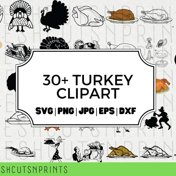 30+ Turkey SVG , Bundle Roasted Turkey SVG, Turkey SVG, Turkey Clipart, Thanksgiving Turkey, Turkey Dinner, Thanksgiving svg, Tur