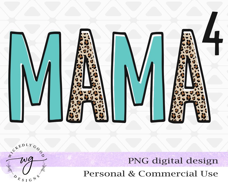 Mama of 4 Png Mom of 4 Boys Sublimation Digital Download - Etsy