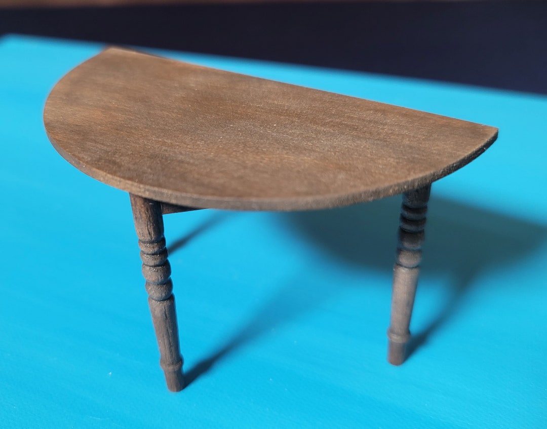 Miniature Half Circle Table Etsy