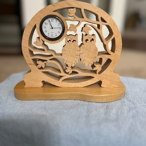 Desk Clock-Owls