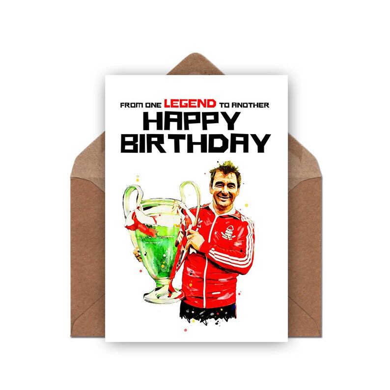 Nottingham Forest Birthday Card Brian Clough Birthday Card Etsy UK
