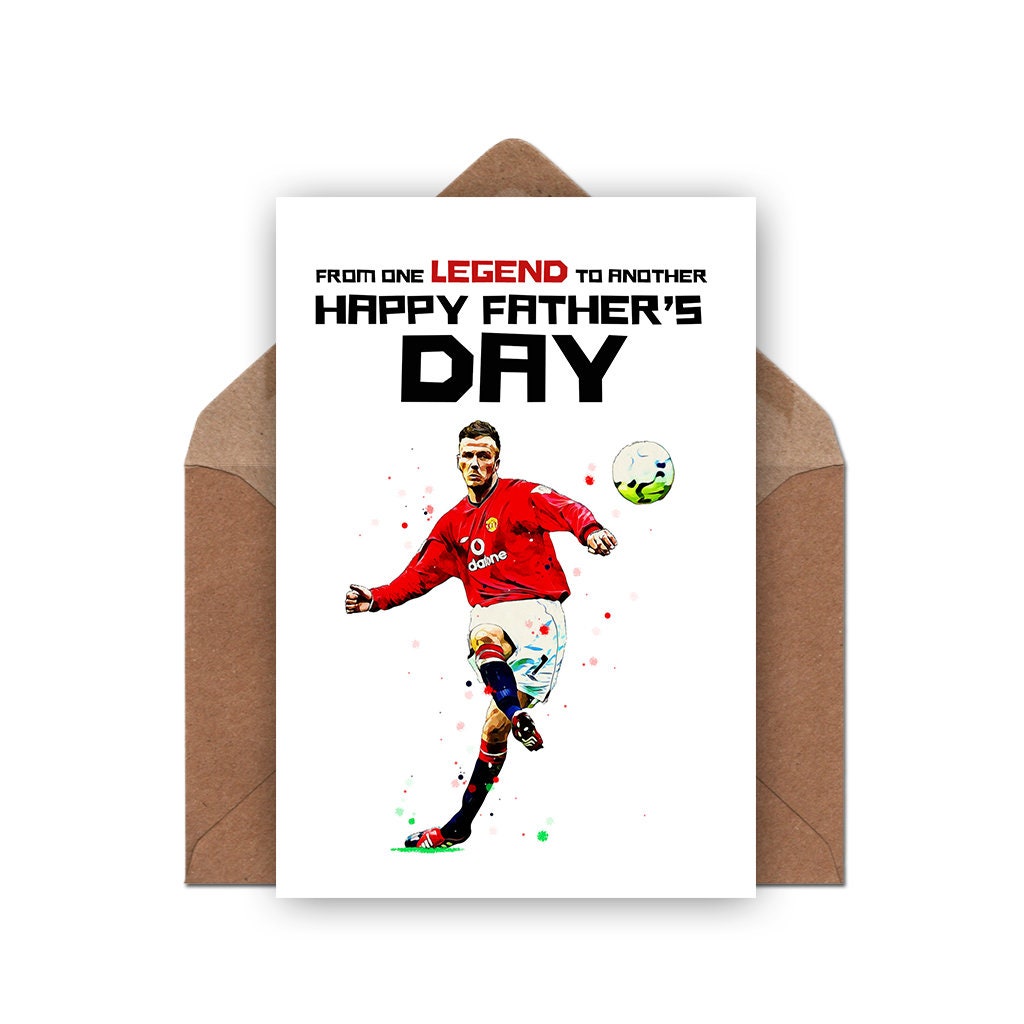Manchester United Card Man Utd Card Father's Day Card - Etsy