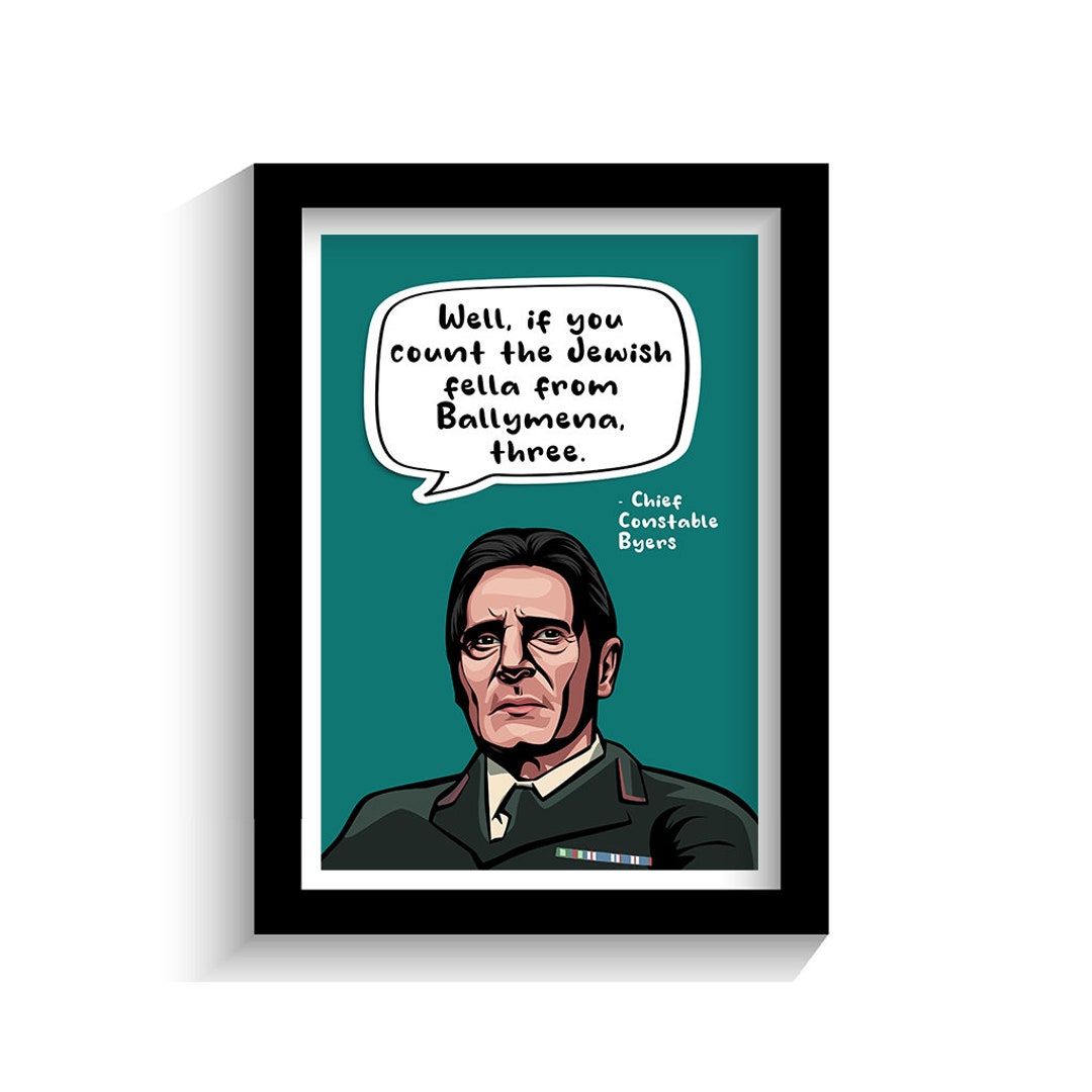 Liam Neeson Derry Girls Derry Girls Quotes TV Print - Etsy