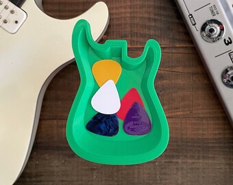 Various Guitar Shaped Pick Trays