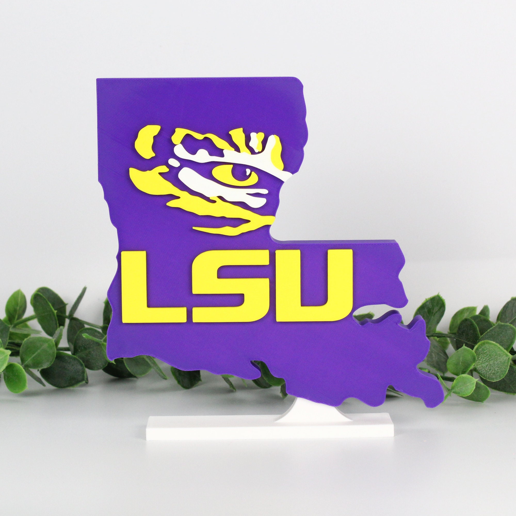 LSU Tigers and Lady Tigers Logo Athletic Teams Louisiana State University Edible  Cake Topper Image ABPID00414