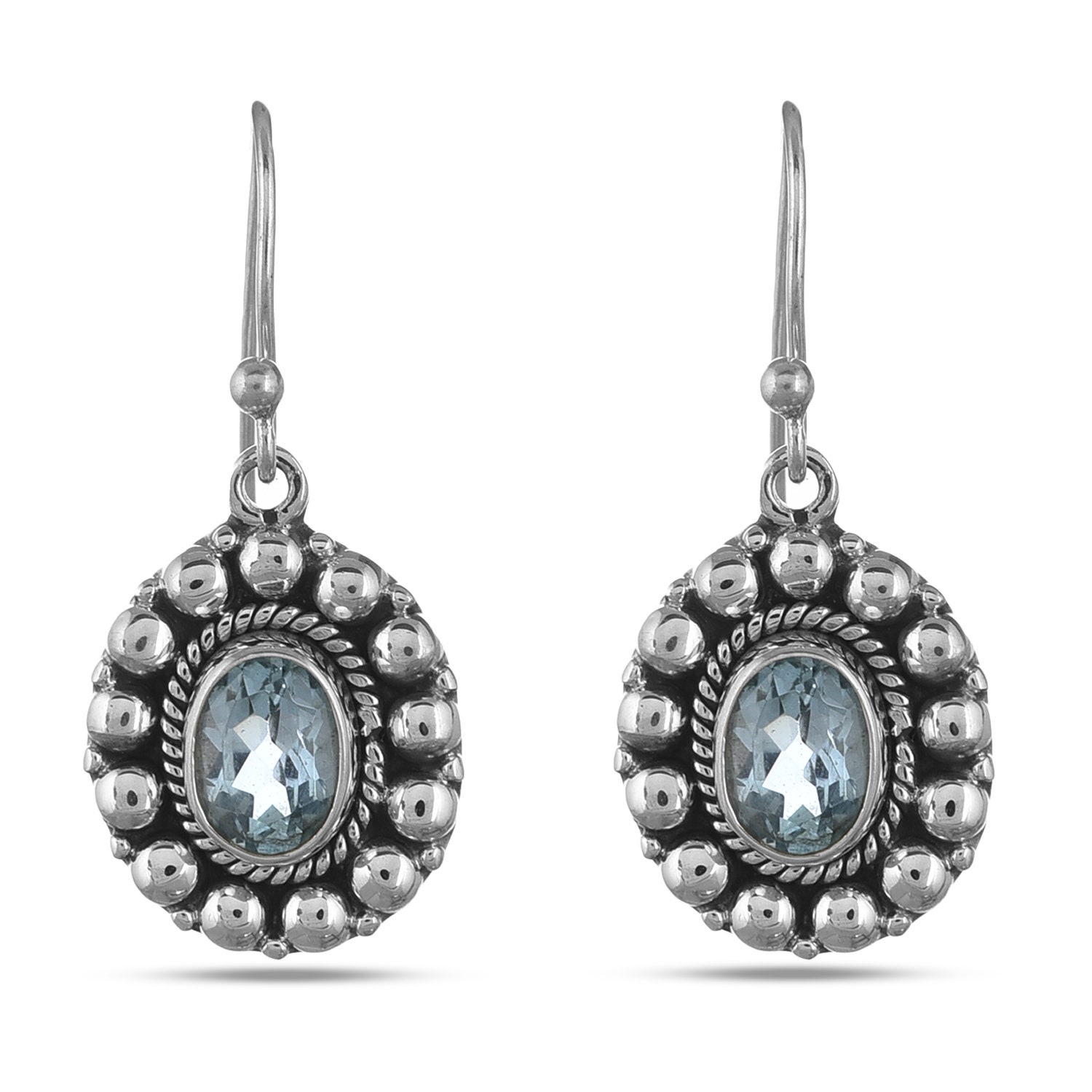Orecchini A Perno In Argento 925 Con Pietre Naturali A Goccia - Gioielli Boho - DESIRE GEM