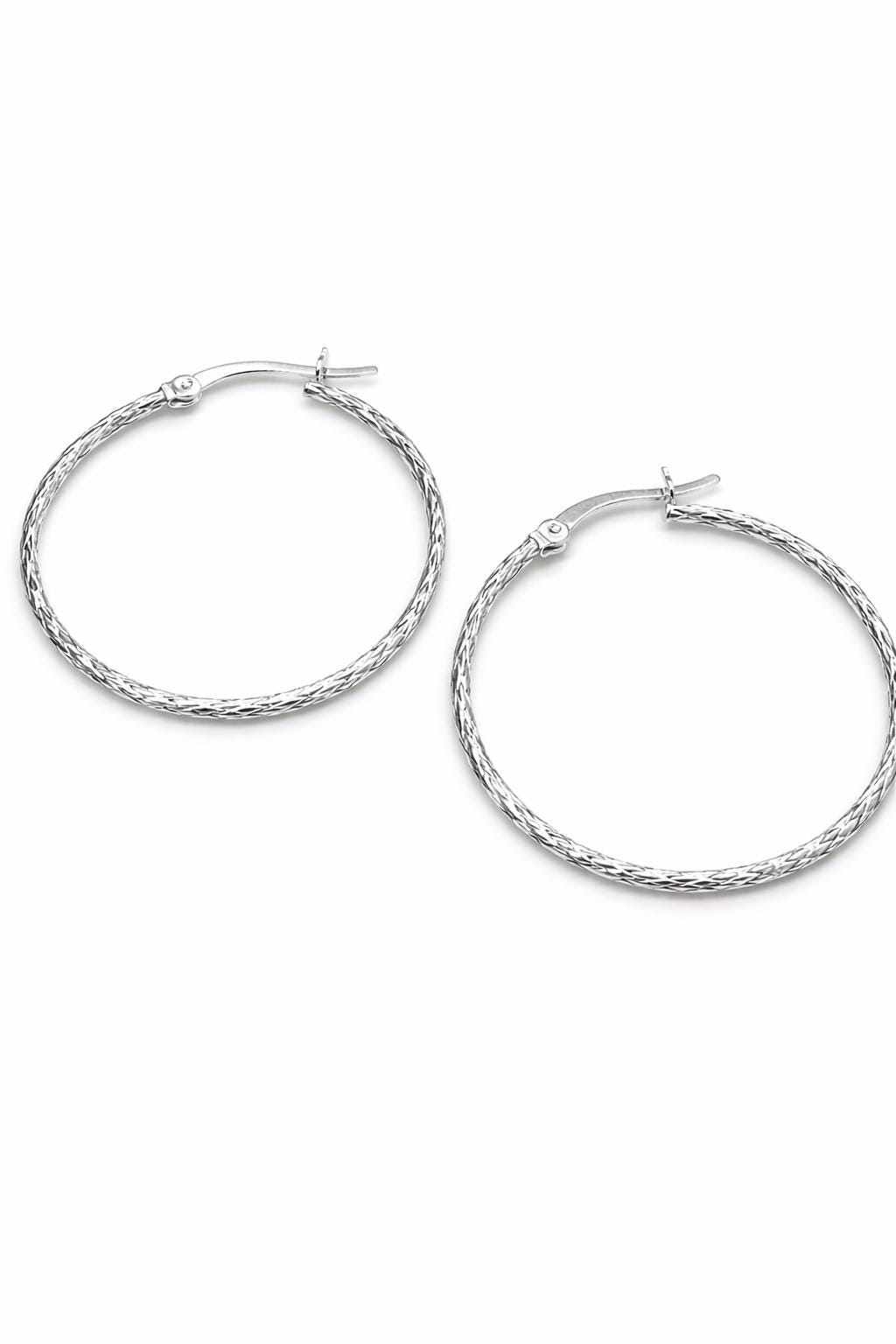 925 Silver Hoop Earrings – Minimal Sterling Silver Hoops - Etsy