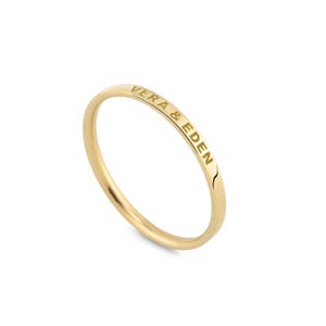 14K Gold Wedding Bands/ Men&#39;s Gold Wedding Band/ Women&#39;s Gold Wedding Band/ His and Hers Bands/ Gift for Her/ Gift for Him/ Custom Gold Ring