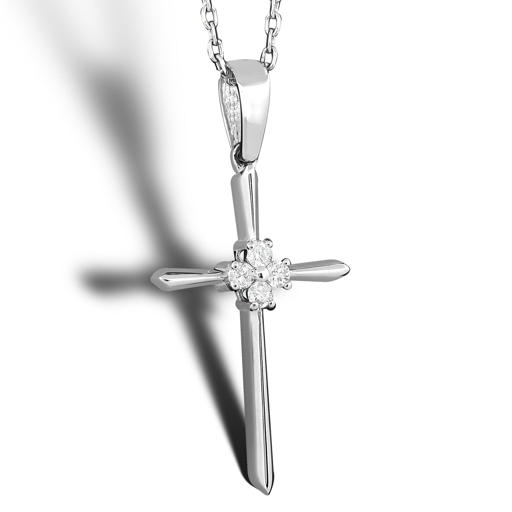 Personalized Birthstone Cross Religious Necklace, Religious Protective Necklace, Christian Communion Jewelry, Baptism Cross Gift, Gift for Her