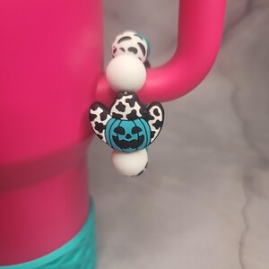 Tumbler Handle Charms - Stanley Handle Charm, beaded Handle Charm, Stanley Halloween cup charm, tumbler accessories for Stanley, cup charm