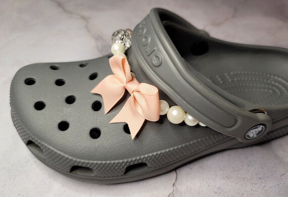 Croc Chains, Beaded Chains, Pearl Croc Chain, Croc Jewelry for Teens, Shoe  Chains, Croc Bling, Peach Croc Bows, Pearl Strap for Crocs -  Hong Kong