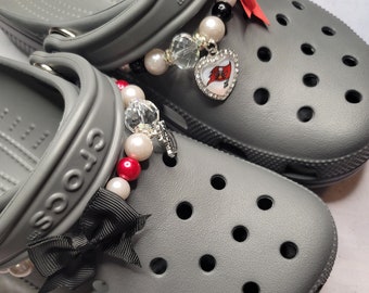 Croc Chains, Beaded Chains, Pearl Croc Chain, Croc Jewelry for Teens, Shoe  Chains, Croc Bling, Football Croc Charms, Pearl Strap for Crocs 