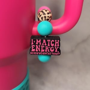 Tumbler Handle Charms - Stanley Handle Charm, beaded Handle Charm, Stanley accessories for girl, tumbler accessories for Stanley, cup charm