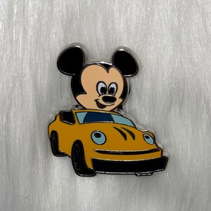 Disney Pin Baby Mickey Mouse Driving Yellow Car Trading Pin 2014 Buy 2 Get 1 Free of Your CHOICE