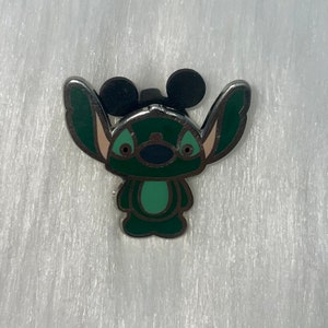 Disney Pin Stitch Pin de Lilo e Stitch Difícil de Encontrar Verde Walt Disney Trading Pin Pin de esmalte Autêntico Compre 2 e Leve 1 Grátis de sua ESCOLHA