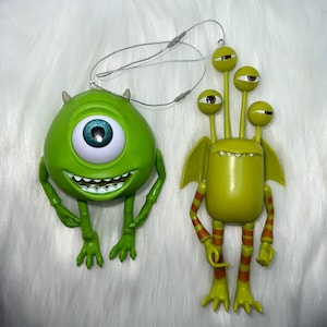 Disney Monster Inc. Christmas Ornament Set of 2 Mike and Duncan P. Anderson Monsters At Work Buy 2 Get 1 Free of Your CHOICE